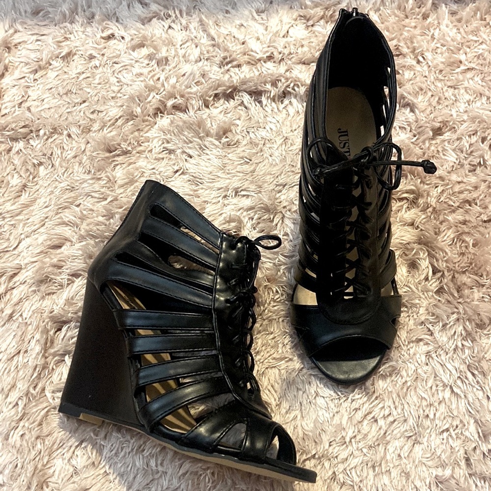 NEW Lace Up Wedges